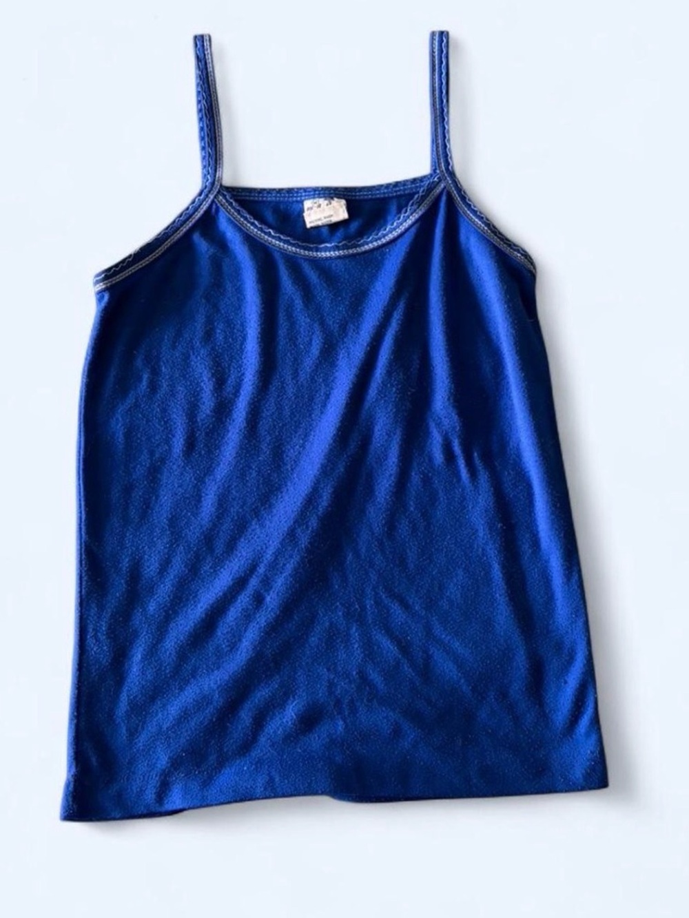 70’s Girls' Blue Spaghetti-Strap Camisole